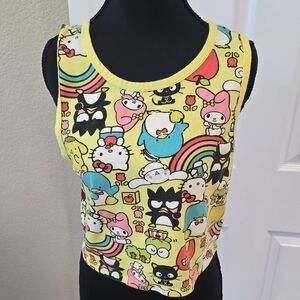 Sanrio Hello Kitty Graphic Crop Tank‎ Top-XL  Skater Girl Vibes